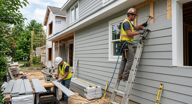 Composite Siding Installation